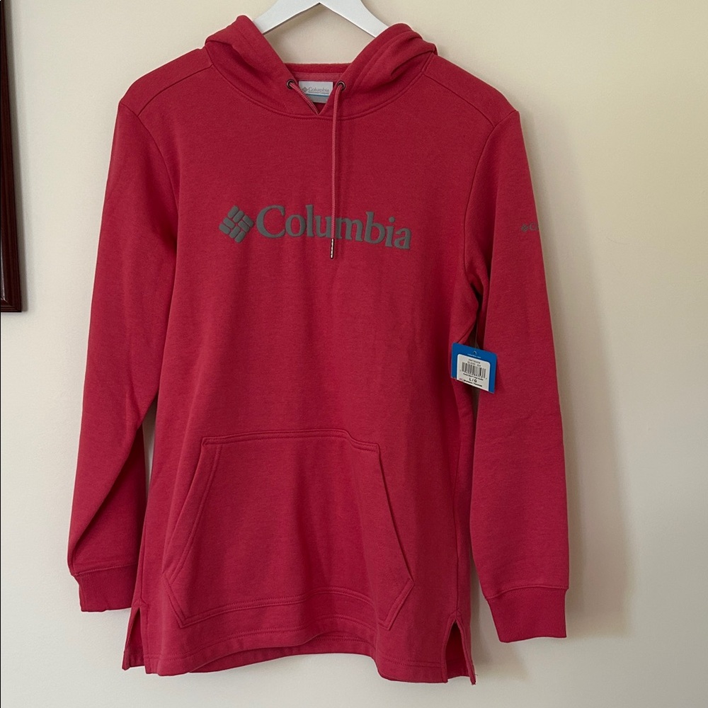 Columbia NWT Red/Pink Hoodie Size L